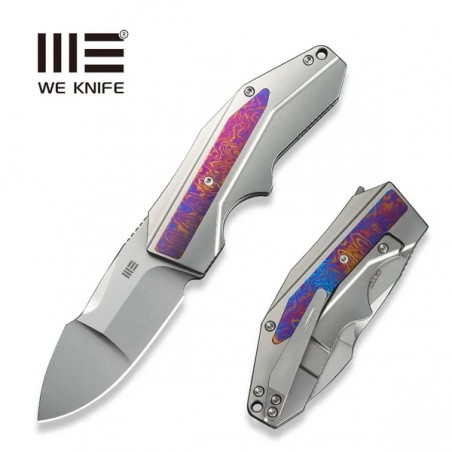 Nóż składany WeKnife Coral SLT Gray Titanium/Timascus, Polished Bead Blasted CPM 20CV by Gustavo T. Cecchini (WE24044-4) Nóż składany WeKnife Coral SLT Gray Titanium/Timascus, Polished Bead Blasted CPM 20CV by Gustavo T. Cecchini (WE24044-4)