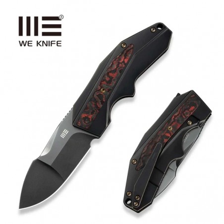 Nóż składany WeKnife Coral SLT Black Titanium/Lava Flow Fat Carbon, Polished Gray CPM 20CV by Gustavo T. Cecchini (WE24044-3) Nóż składany WeKnife Coral SLT Black Titanium/Lava Flow Fat Carbon, Polished Gray CPM 20CV by Gustavo T. Cecchini (WE24044-3)