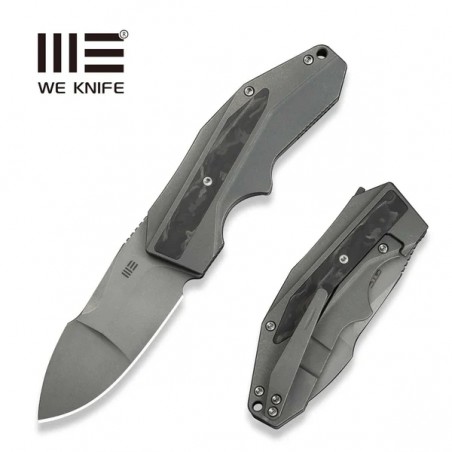 Nóż składany WeKnife Coral SLT Gray Titanium/Marble Carbon Fiber, Gray Stonewashed 20CV by Gustavo T. Cecchini (WE24044-2) Nóż składany WeKnife Coral SLT Gray Titanium/Marble Carbon Fiber, Gray Stonewashed 20CV by Gustavo T. Cecchini (WE24044-2)