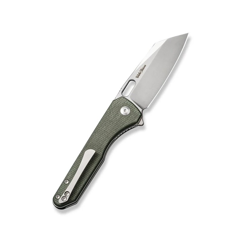 Nóż składany Civivi Nugz Green Canvas Micarta, Satin 14C28N by Matthew Wehrwein (C23060-2)