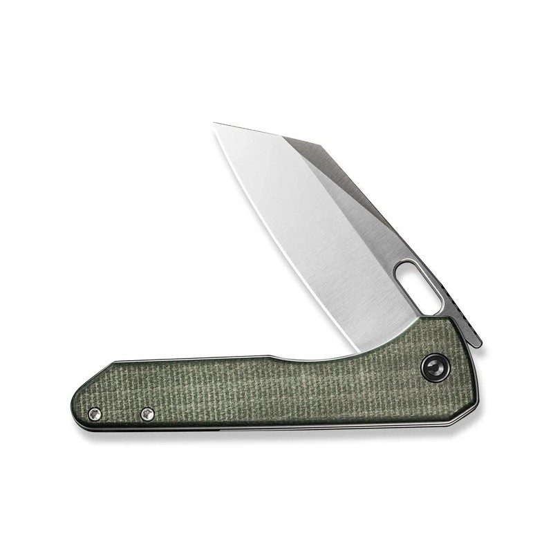 Nóż składany Civivi Nugz Green Canvas Micarta, Satin 14C28N by Matthew Wehrwein (C23060-2)
