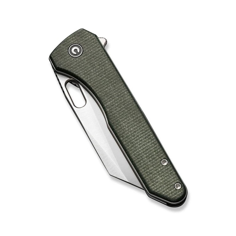 Nóż składany Civivi Nugz Green Canvas Micarta, Satin 14C28N by Matthew Wehrwein (C23060-2)