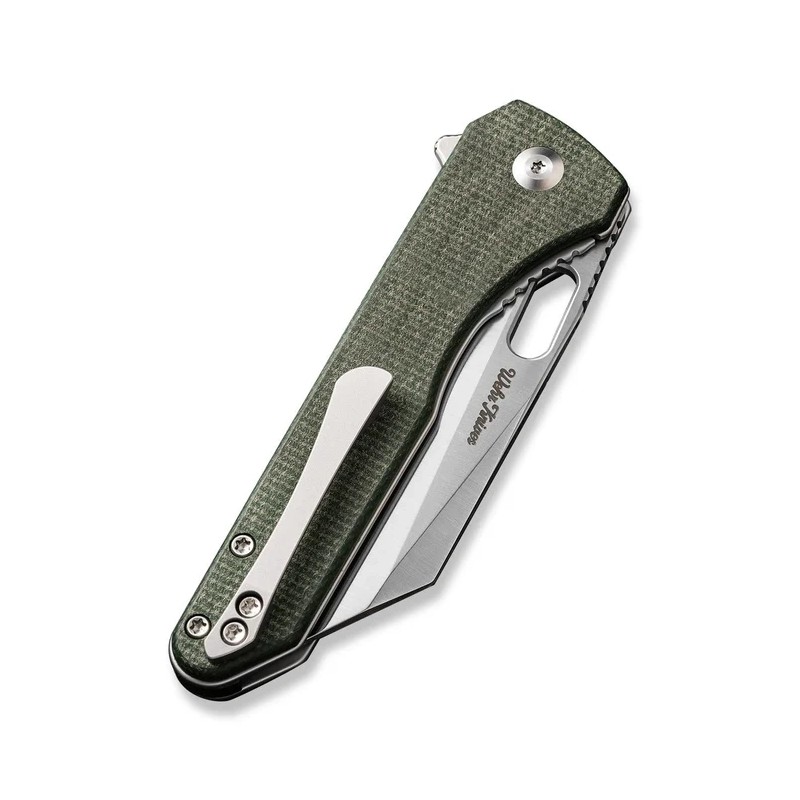 Nóż składany Civivi Nugz Green Canvas Micarta, Satin 14C28N by Matthew Wehrwein (C23060-2)