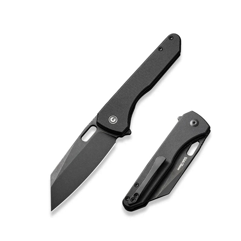 Nóż składany Civivi Nugz Black G10, Black Stonewashed 14C28N by Matthew Wehrwein (C23060-1)