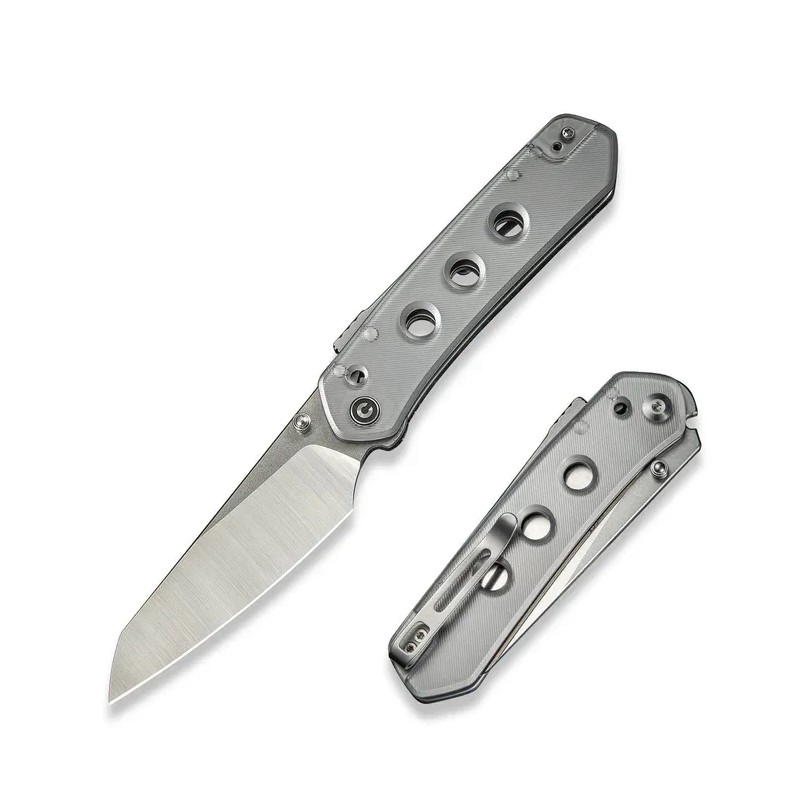 Nóż składany Civivi Vision FG Clear Lexan, Satin/Stonewashed Nitro-V by Snecx Tan (C22036-7)