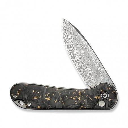 Nóż składany Civivi Button Lock Elementum II Shredded Carbon Fiber/Golden Shred, Damascus (C18062P-10) Nóż składany Civivi Button Lock Elementum II Shredded Carbon Fiber/Golden Shred, Damascus (C18062P-10)