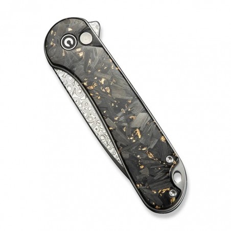 Nóż składany Civivi Button Lock Elementum II Shredded Carbon Fiber/Golden Shred, Damascus (C18062P-10) Nóż składany Civivi Button Lock Elementum II Shredded Carbon Fiber/Golden Shred, Damascus (C18062P-10)