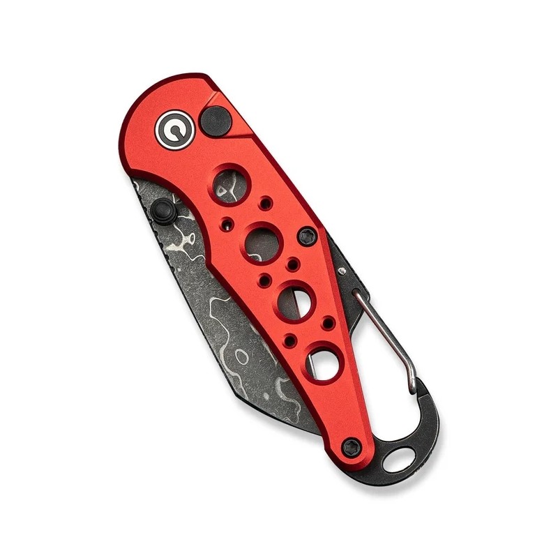 Nóż składany Civivi Pragma Red Aluminium, Damascus (C23062B-DS1)