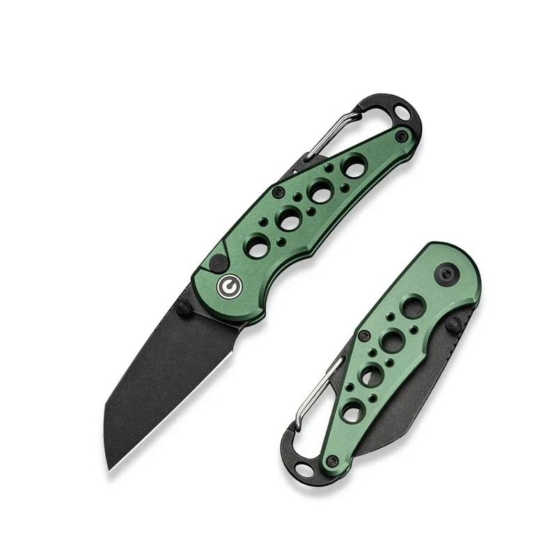 Nóż składany Civivi Pragma Green Aluminium, Black Stonewashed Nitro-V (C23062B-3)