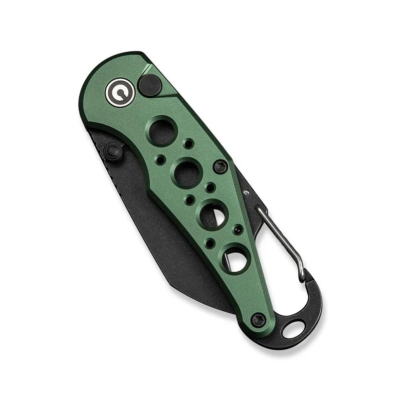 Nóż składany Civivi Pragma Green Aluminium, Black Stonewashed Nitro-V (C23062B-3)