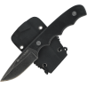 Nóż na szyję Tecnocut TCN3418 Neck Knife - Black G10, Black Stonewashed 440