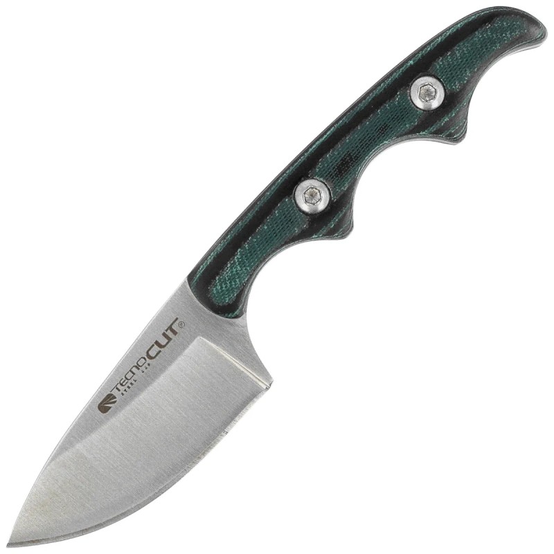 Nóż na szyję Tecnocut TCN3417 Neck Knife - Green Micarta, Satin 440