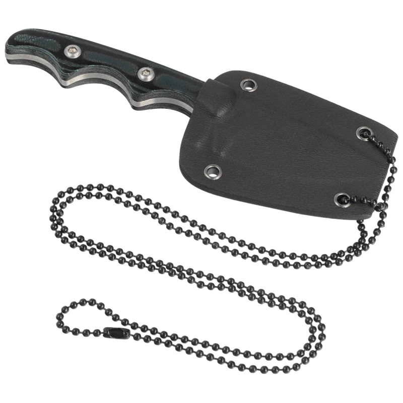 Nóż na szyję Tecnocut TCN3417 Neck Knife - Green Micarta, Satin 440