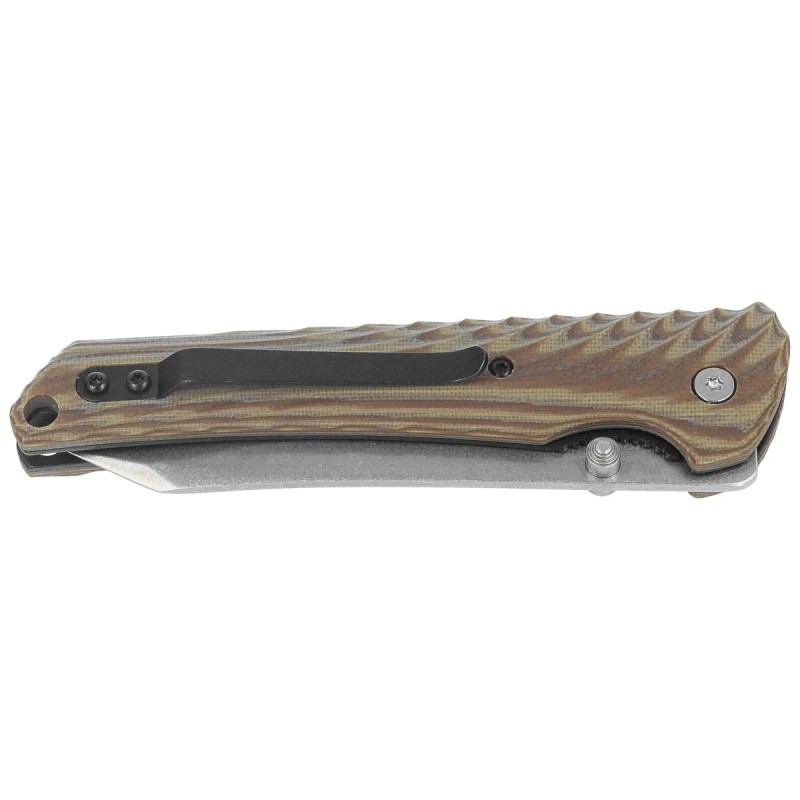 Nóż składany Tecnocut TCN6530K2-SSW - Brown G10, Stonewashed 440
