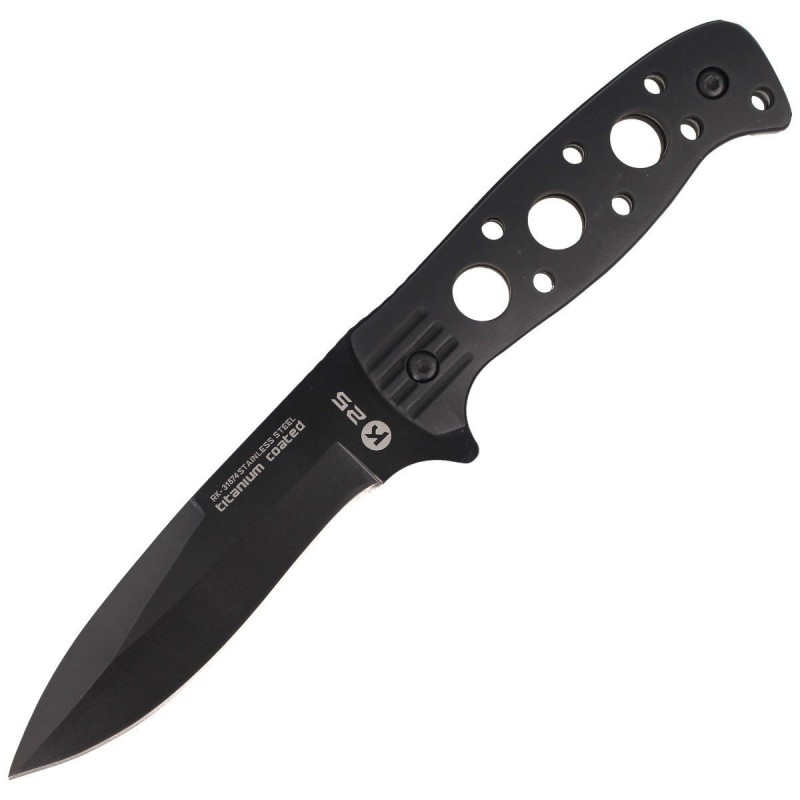Nóż K25 RK-31574 Black Aluminium, Black Titanium 7Cr17MoV