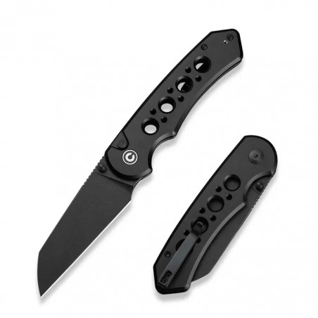 Nóż składany Civivi Pragma Prime Black Aluminium, Black Stonewashed 14C28N (C24067-1)