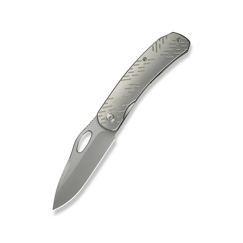 Nóż składany WeKnife Inmate Gray Titanium, Stonewashed CPM 20CV by Jerad Neeve (WE23096B-1)