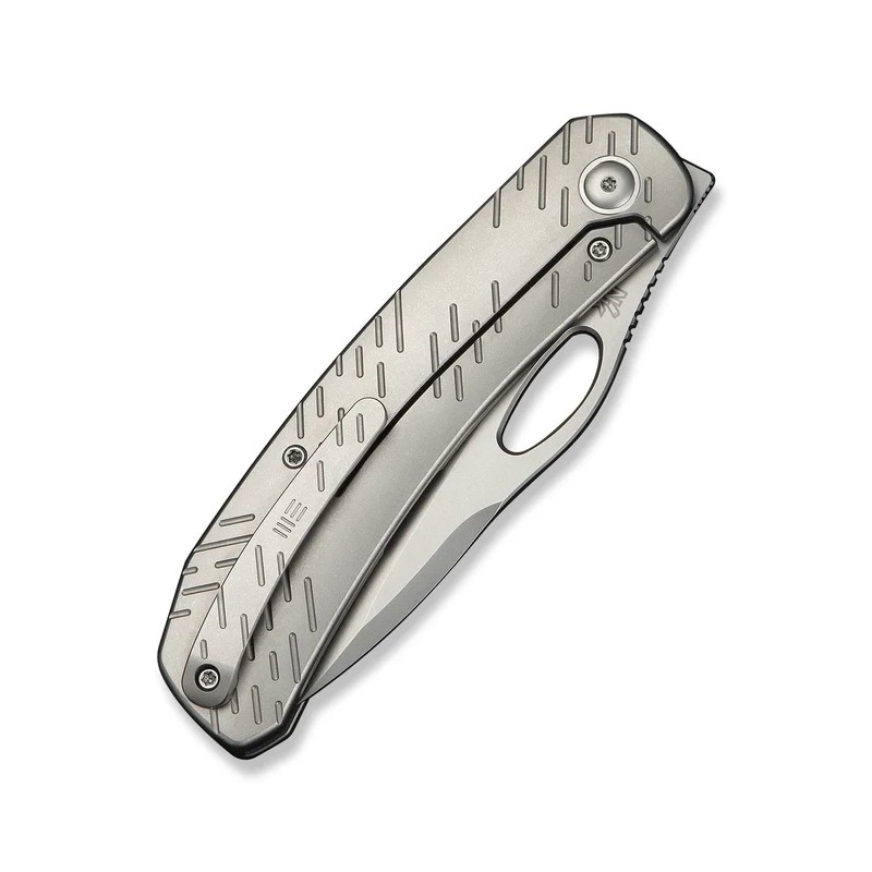 Nóż składany WeKnife Inmate Gray Titanium, Stonewashed CPM 20CV by Jerad Neeve (WE23096B-1)
