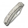 Nóż składany WeKnife Inmate Gray Titanium, Stonewashed CPM 20CV by Jerad Neeve (WE23096B-1)