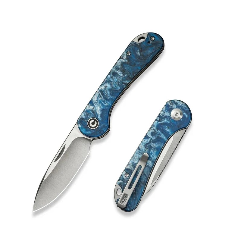 Nóż składany Civivi Elementum SJ Blue Resin, Satin 14C28N (C18062AJ-4)