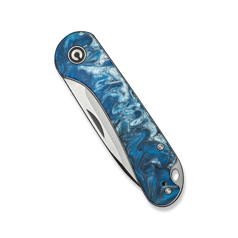 Nóż składany Civivi Elementum SJ Blue Resin, Satin 14C28N (C18062AJ-4)