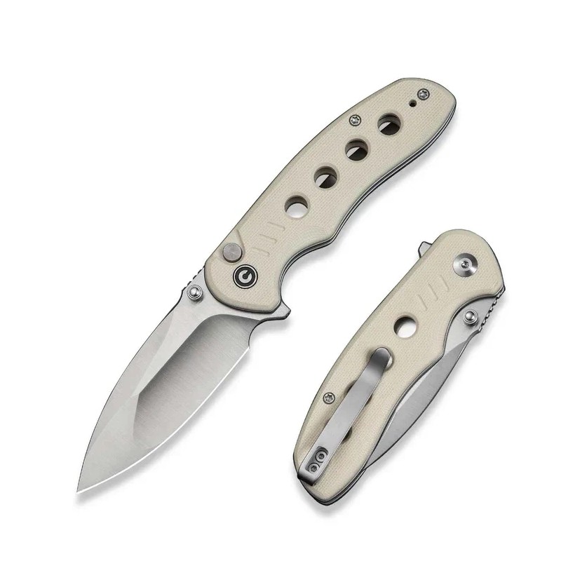 Nóż składany Civivi Triptych Ivory G10, Satin 14C28N (C23085B-2)