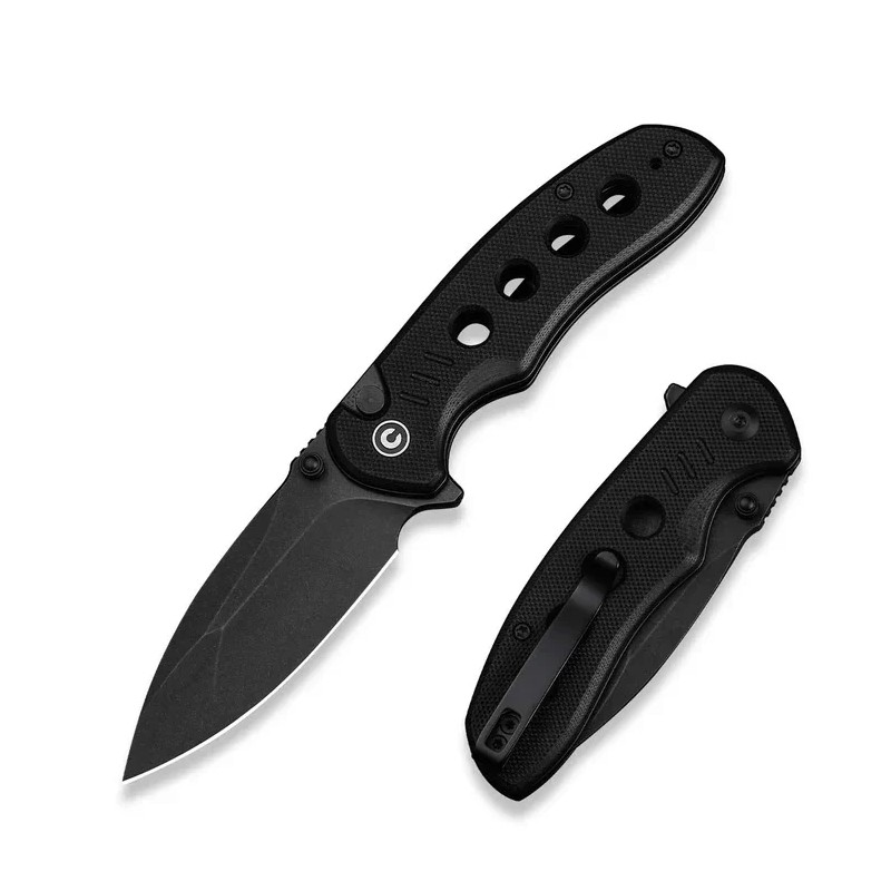 Nóż składany Civivi Triptych Black G10, Black Stonewashed 14C28N (C23085B-1)