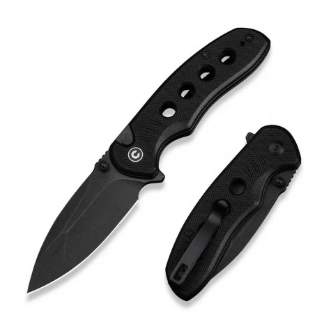 Nóż składany Civivi Triptych Black G10, Black Stonewashed 14C28N (C23085B-1)