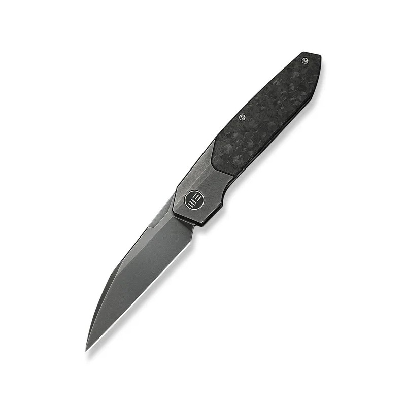 Nóż składany WeKnife Brr15 Gray Titanium/Shredded Carbon Fiber, Polished Gray M390 by Rafal Brzeski (WE24007-3)