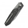 Nóż składany WeKnife Brr15 Gray Titanium/Shredded Carbon Fiber, Polished Gray M390 by Rafal Brzeski (WE24007-3)