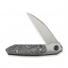 Nóż składany WeKnife Brr15 Gray Titanium/Aluminium Foil Carbon Fiber, Stonewashed M390 by Rafal Brzeski (WE24007-2)