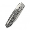 Nóż składany WeKnife Brr15 Gray Titanium/Aluminium Foil Carbon Fiber, Stonewashed M390 by Rafal Brzeski (WE24007-2)