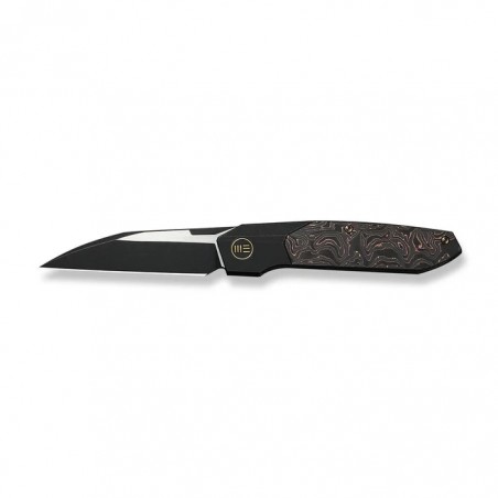 Nóż składany WeKnife Brr15 Black Titanium/Copper Foil Carbon Fiber, Black Stonewashed/Satin M390 by Rafal Brzeski (WE24007-1) Nóż składany WeKnife Brr15 Black Titanium/Copper Foil Carbon Fiber, Black Stonewashed/Satin M390 by Rafal Brzeski (WE24007-1)