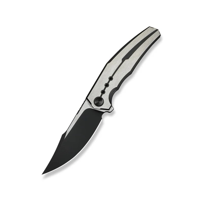 Nóż składany WeKnife Kyklos Black/Gray Titanium, Black Stonewashed/Satin M390 (WE23086-3)