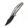 Nóż składany WeKnife Kyklos Black/Gray Titanium, Black Stonewashed/Satin M390 (WE23086-3)