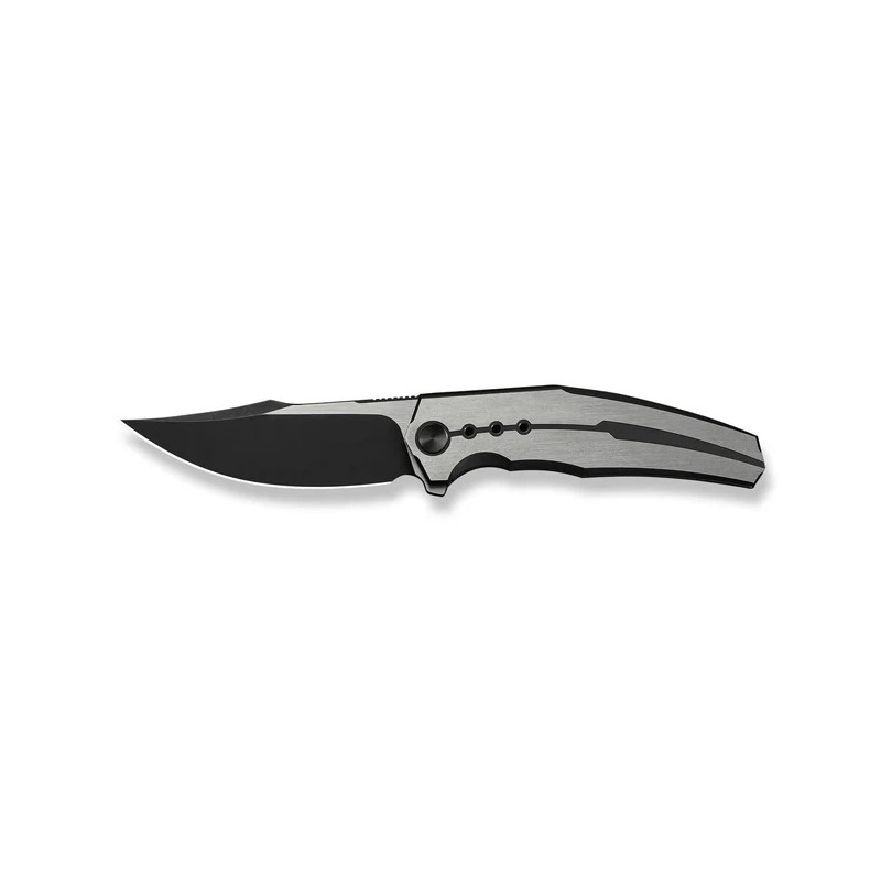 Nóż składany WeKnife Kyklos Black/Gray Titanium, Black Stonewashed/Satin M390 (WE23086-3)