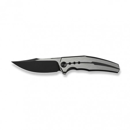 Nóż składany WeKnife Kyklos Black/Gray Titanium, Black Stonewashed/Satin M390 (WE23086-3)