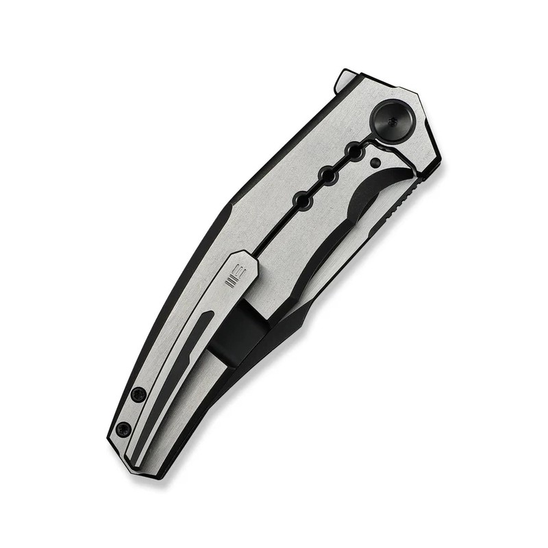 Nóż składany WeKnife Kyklos Black/Gray Titanium, Black Stonewashed/Satin M390 (WE23086-3)