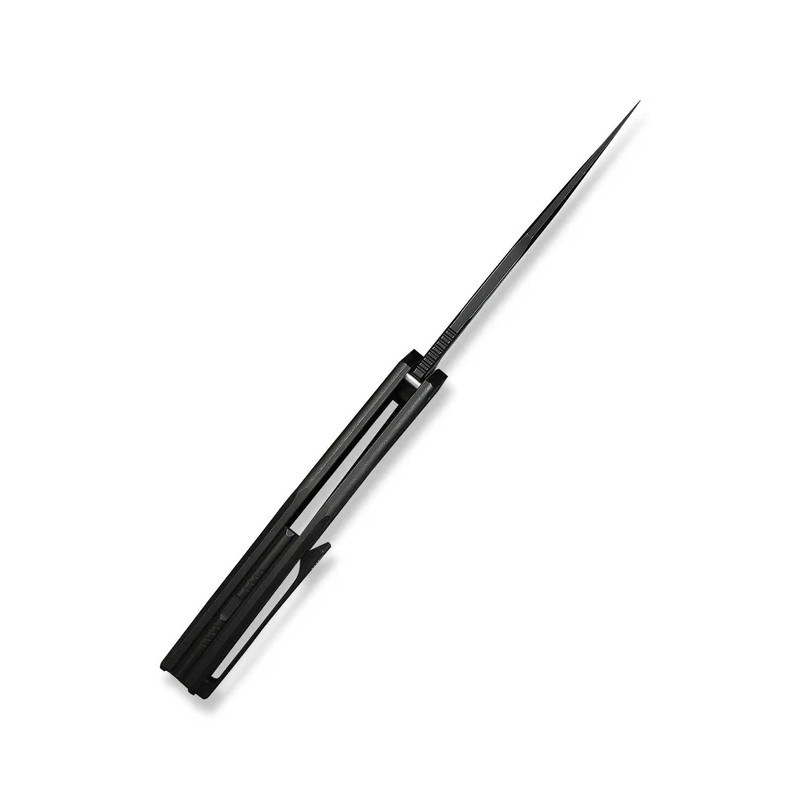 Nóż składany WeKnife Kyklos Black/Gray Titanium, Black Stonewashed/Satin M390 (WE23086-3)