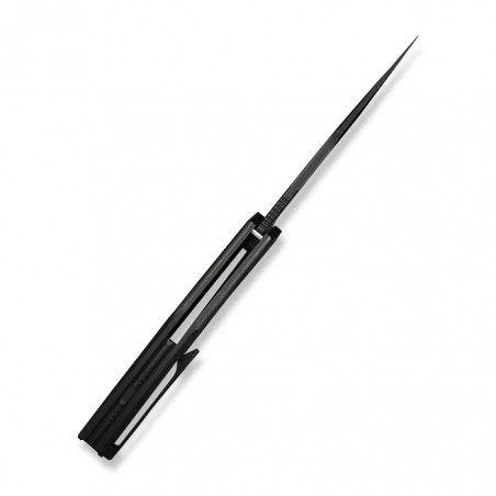 Nóż składany WeKnife Kyklos Black/Gray Titanium, Black Stonewashed/Satin M390 (WE23086-3)
