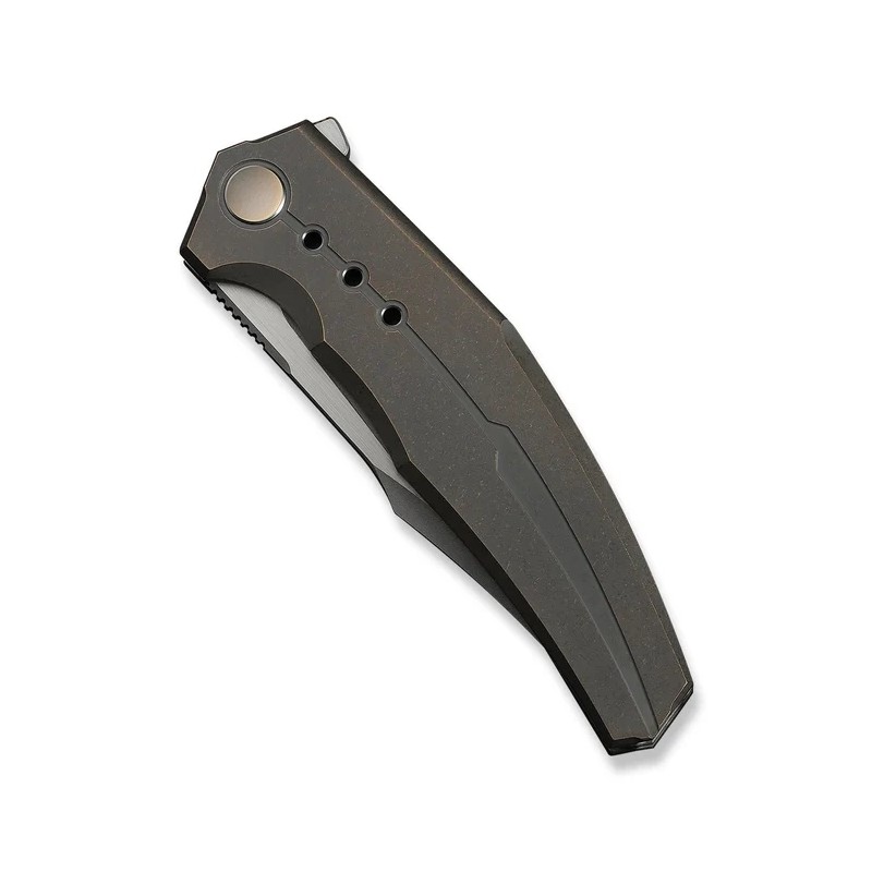 Nóż składany WeKnife Kyklos Bronze Titanium, Gray Stonewashed/Satin M390 (WE23086-2)