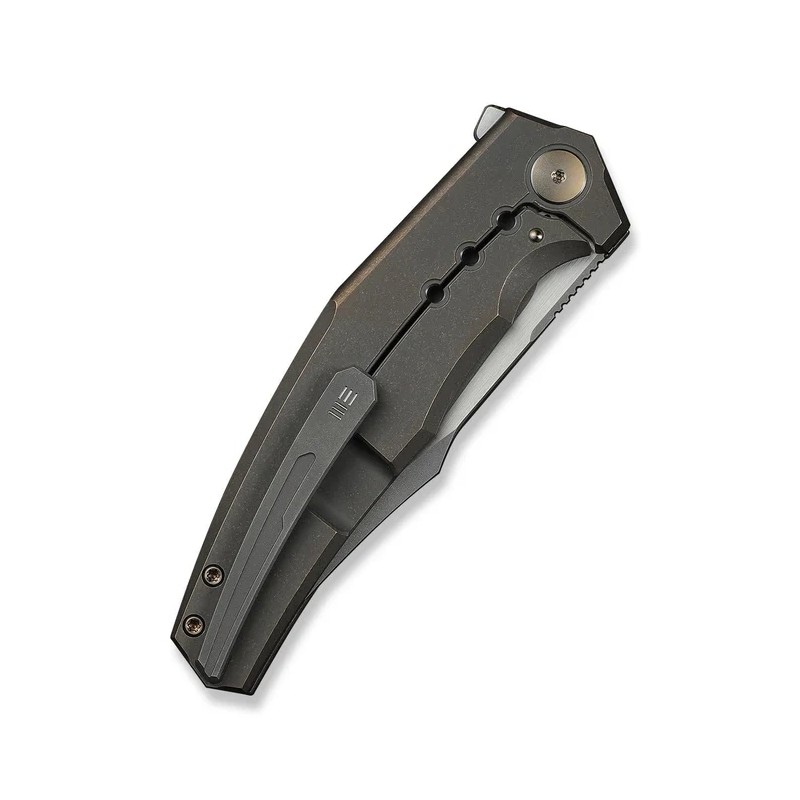 Nóż składany WeKnife Kyklos Bronze Titanium, Gray Stonewashed/Satin M390 (WE23086-2)