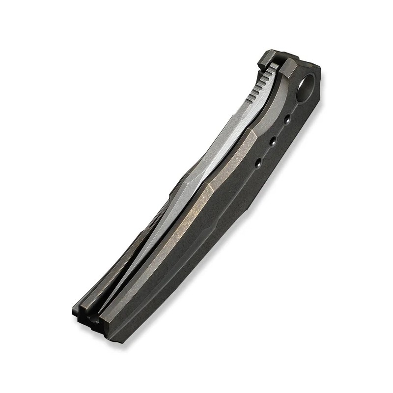 Nóż składany WeKnife Kyklos Bronze Titanium, Gray Stonewashed/Satin M390 (WE23086-2)