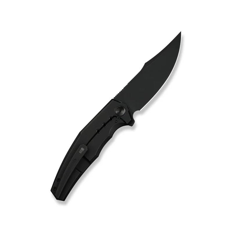 Nóż składany WeKnife Kyklos Black Titanium, Black Stonewashed M390 (WE23086-1)