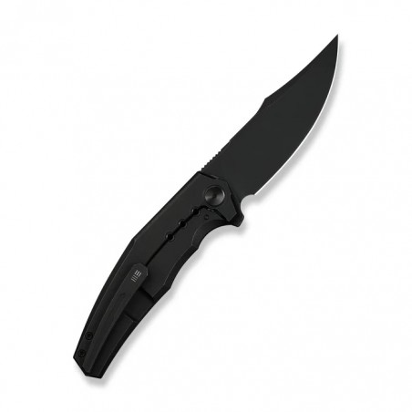 Nóż składany WeKnife Kyklos Black Titanium, Black Stonewashed M390 (WE23086-1)