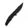 Nóż składany WeKnife Kyklos Black Titanium, Black Stonewashed M390 (WE23086-1)