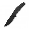 Nóż składany WeKnife Kyklos Black Titanium, Black Stonewashed M390 (WE23086-1)