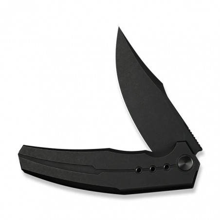 Nóż składany WeKnife Kyklos Black Titanium, Black Stonewashed M390 (WE23086-1)