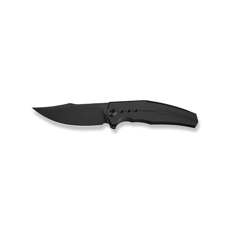 Nóż składany WeKnife Kyklos Black Titanium, Black Stonewashed M390 (WE23086-1)