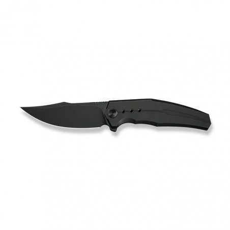 Nóż składany WeKnife Kyklos Black Titanium, Black Stonewashed M390 (WE23086-1)